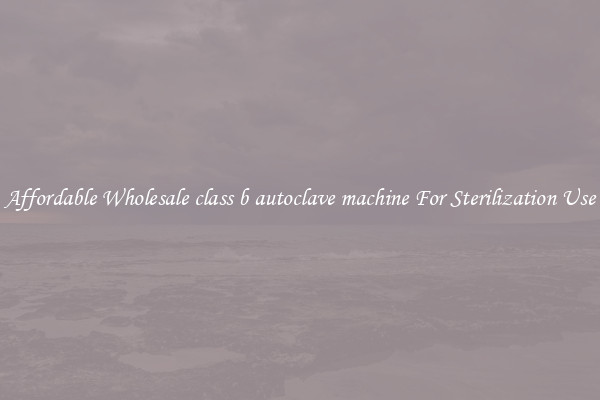 Affordable Wholesale class b autoclave machine For Sterilization Use