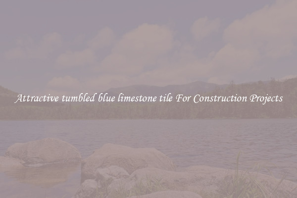 Attractive tumbled blue limestone tile For Construction Projects