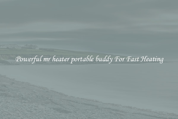 Powerful mr heater portable buddy For Fast Heating