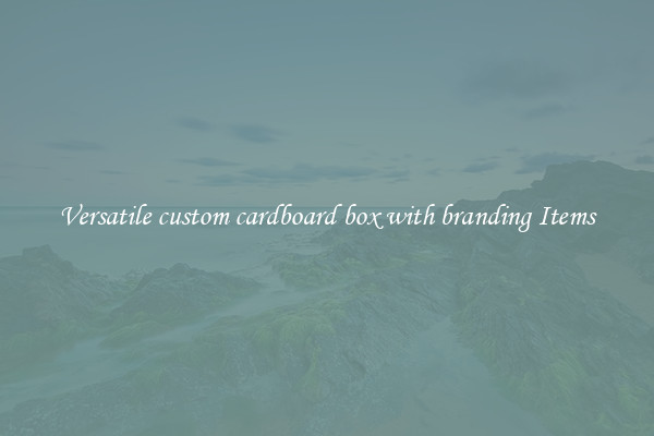 Versatile custom cardboard box with branding Items