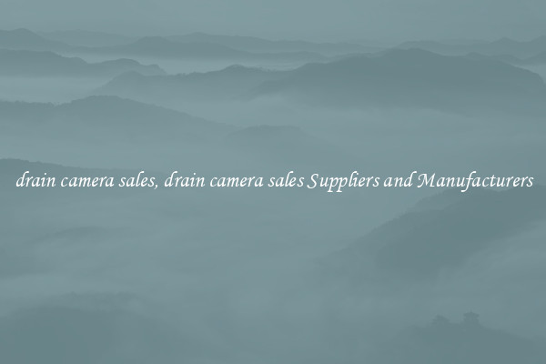 drain camera sales, drain camera sales Suppliers and Manufacturers