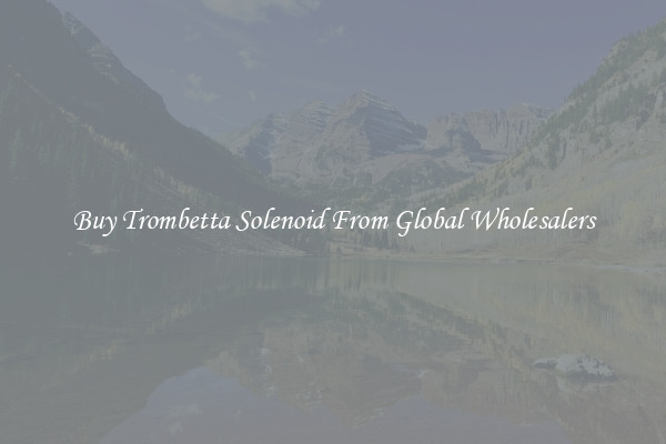 Buy Trombetta Solenoid From Global Wholesalers