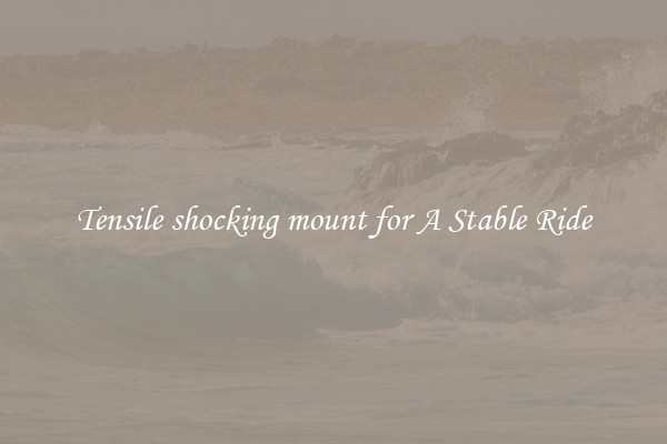 Tensile shocking mount for A Stable Ride