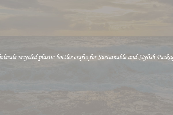 Wholesale recycled plastic bottles crafts for Sustainable and Stylish Packaging