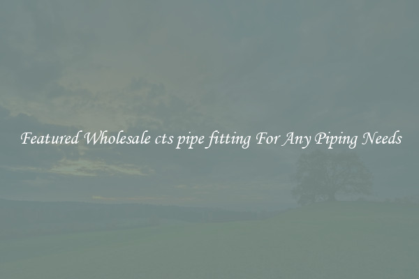 Featured Wholesale cts pipe fitting For Any Piping Needs