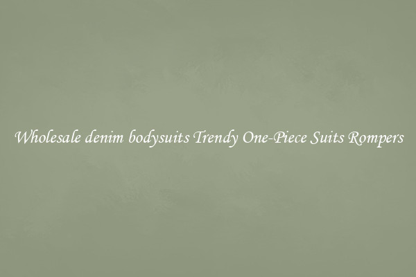 Wholesale denim bodysuits Trendy One-Piece Suits Rompers