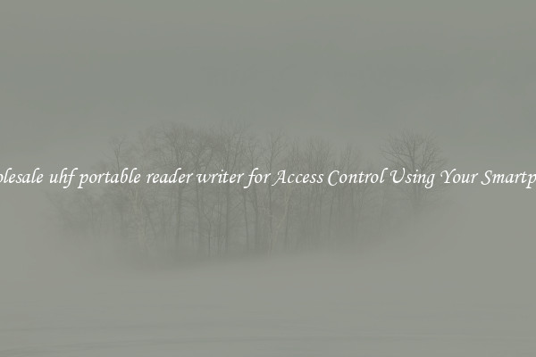 Wholesale uhf portable reader writer for Access Control Using Your Smartphone